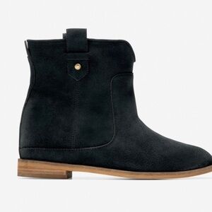 Cole Haan Black Suede Ankle Booties